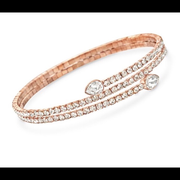 Swarovski Jewelry - Swarovski Crystal "Twisty Drop" Wrap Bracelet